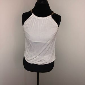 New York and Company White Halter Top